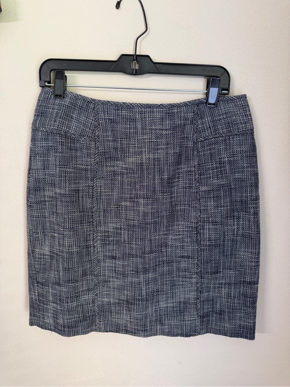 Banana Republic navy/white Tweed Pencil Skirt